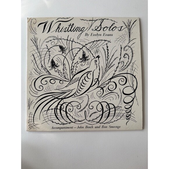 Whistling Solos By Evelyn Evans LP John Bosch Ron Smeenge 16337 VG Cleaned